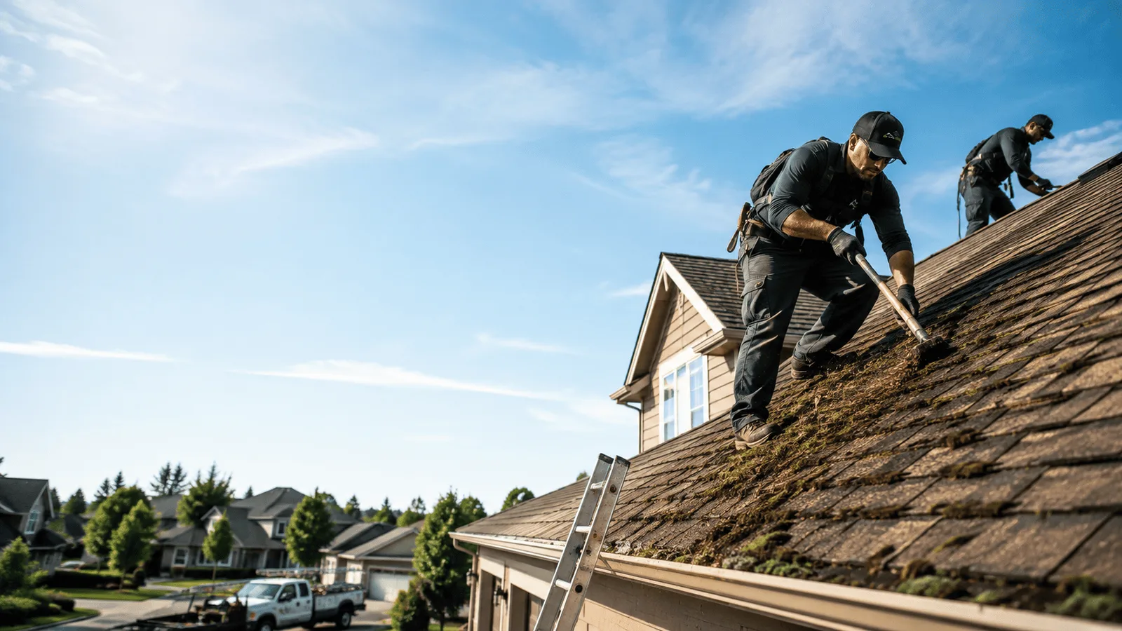 Roof Moss Removal in Longbranch, WA near me